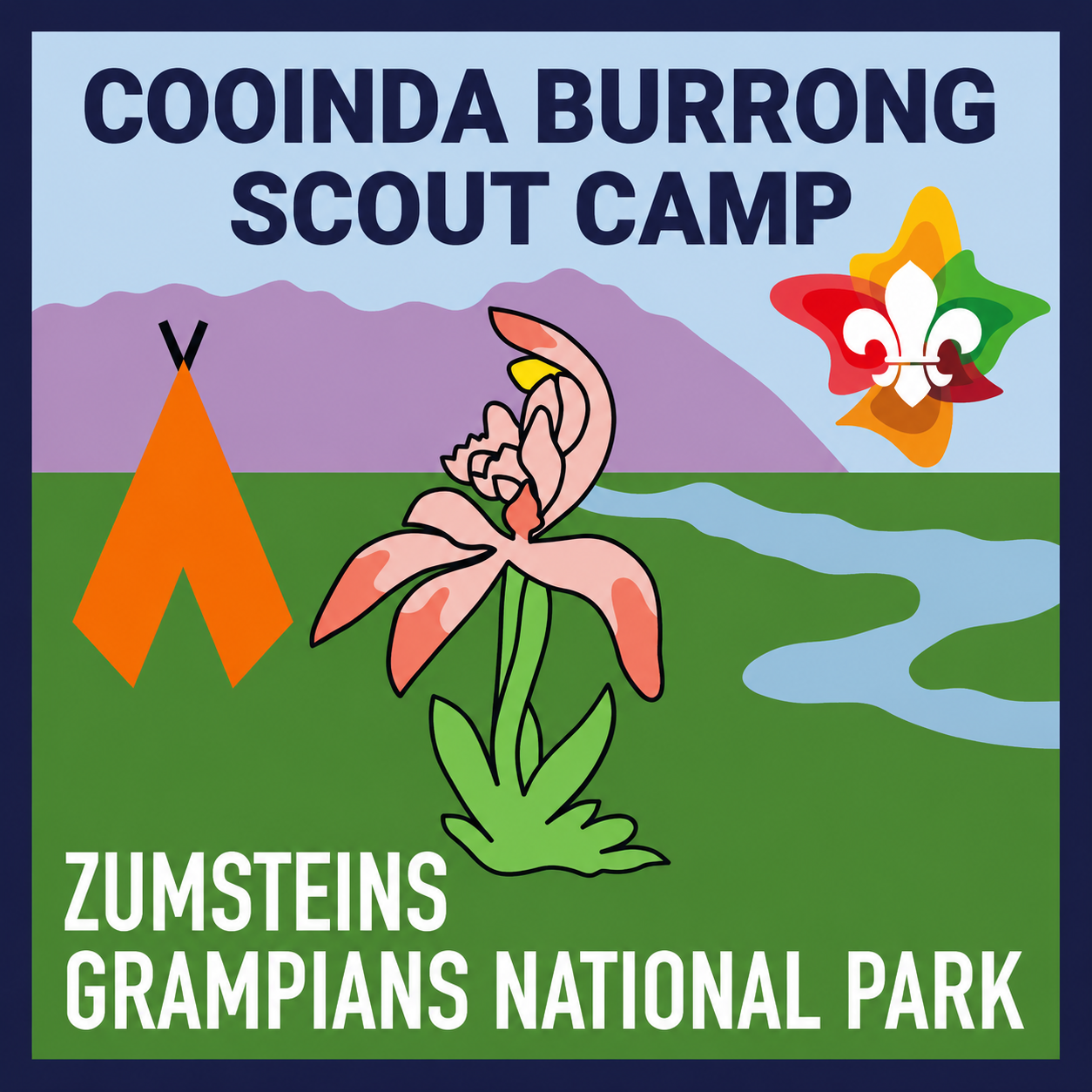 Cooinda Burrong Scout Camp camp badge